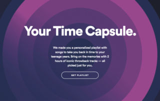 Cápsula del tiempo de Spotify